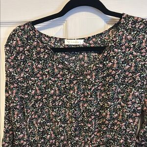 Kinhboo Floral Black Midi Dress